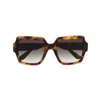 karl lagerfeld lunettes de soleil à monture oversize - marron