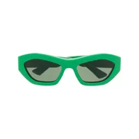 bottega veneta eyewear lunettes de soleil à monture géométrique - vert