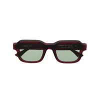 thierry lasry lunettes de soleil vendetty à monture carrée - rouge