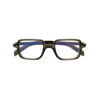 cutler & gross lunettes de vue à monture carrée bicolore - vert