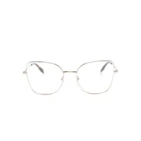 alexander mcqueen eyewear lunettes de vue à monture papillon - or