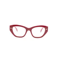 alexander mcqueen eyewear lunettes de vue à monture papillon - rouge