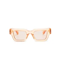 bottega veneta eyewear lunettes de soleil hinges à monture carrée - orange