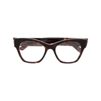 balenciaga eyewear lunettes de vue à monture papillon - marron