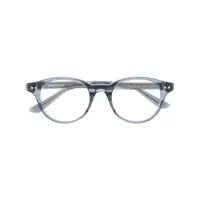 montblanc lunettes de vue à monture ronde transparente - gris