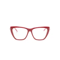 alexander mcqueen eyewear lunettes de vue à monture papillon - rouge