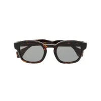 vivienne westwood lunettes de soleil cary à monture rectangulaire - marron