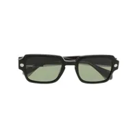 vivienne westwood lunettes de soleil carrées à logo clouté - noir