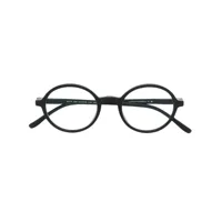 mykita lunettes de vue à monture ronde - noir