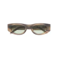 thierry lasry lunettes de soleil mastermind à monture ovale - vert