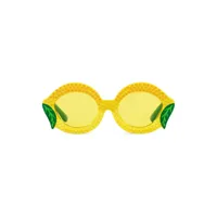 dolce & gabbana kids lunettes de soleil farmer à monture citron - jaune