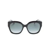 jimmy choo eyewear lunettes de soleil leela à monture carrée - noir