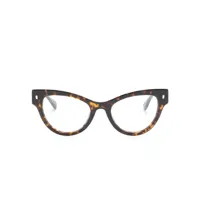 dsquared2 eyewear lunettes de vue à logo embossé - marron