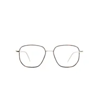 boss lunettes de vue à monture carrée à fini métallisé - or