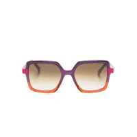 etnia barcelona lunettes de soleil à monture carrée - violet