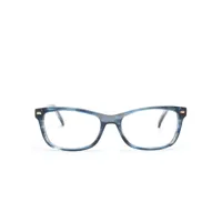 carolina herrera lunettes de vue à monture rectangulaire - bleu