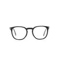 persol lunettes de vue à monture ronde - noir