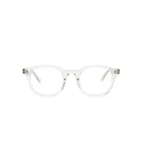 saint laurent eyewear lunettes de vue à monture ronde transparente - tons neutres