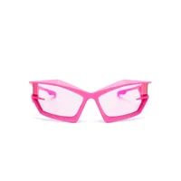 givenchy lunettes de soleil teintées à monture ronde - rose