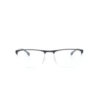 boss lunettes de vue à monture rectangulaire - bleu
