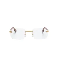 cartier eyewear lunettes de vue à monture rectangulaire - blanc