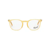 persol lunettes de vue 3318v à monture carrée - jaune