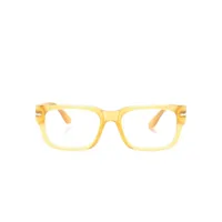 persol lunettes de vue 3315v à monture rectangulaire - jaune