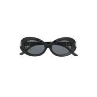monnalisa lunettes de soleil à monture ovale - noir