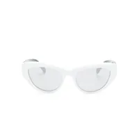 moncler eyewear lunettes de vue à monture papillon - blanc