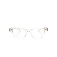 oliver peoples lunettes de vue à monture rectangulaire - blanc