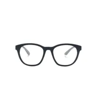 emporio armani lunettes de vue à monture ronde - bleu