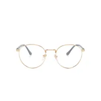 persol lunettes de vue à monture ronde - or