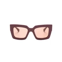 bottega veneta eyewear lunettes de soleil à monture carrée - rouge