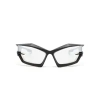 givenchy eyewear lunettes de soleil giv cut à moonture oversize - noir
