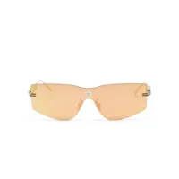 givenchy lunettes de soleil à monture rectangulaire - or