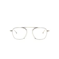 matsuda lunettes de vue à monture ovale - jaune