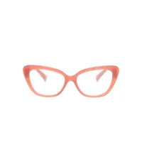miu miu eyewear lunettes de vue à monture papillon - rose