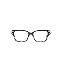 dolce & gabbana eyewear lunettes de vue carrées à pois - noir