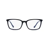 moncler eyewear lunettes de vue à monture rectangulaire - noir