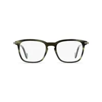 moncler eyewear lunettes de vue à effet marbré - gris