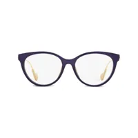 moncler eyewear lunettes de vue pantos à monture papillon - violet