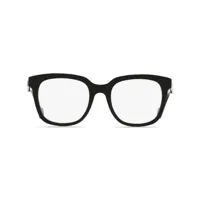 moncler eyewear lunettes de vue à monture carrée à logo - noir