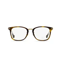 moncler eyewear lunettes de vue à monture rectangulaire - marron