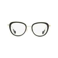 moncler eyewear lunettes de vue à monture ronde - or