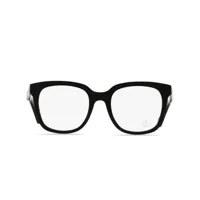 moncler eyewear lunettes de vue à monture carrée à logo - noir