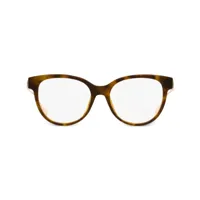 moncler eyewear lunettes de vue pantos à monture papillon - marron