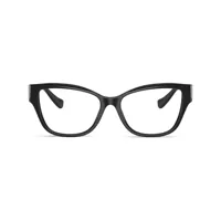 versace eyewear lunettes de vue à monture papillon - noir