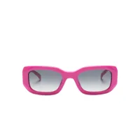 zadig&voltaire lunettes de soleil à monture rectangulaire - rose