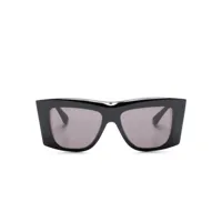 bottega veneta eyewear lunettes de soleil visor à monture carrée - noir