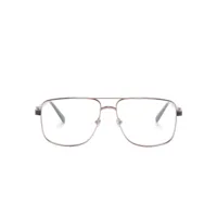 moncler eyewear lunettes de vue à monture carrée ml5178 - marron